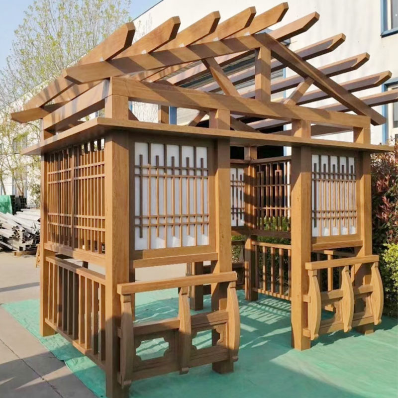 Muovinen puinen pergola